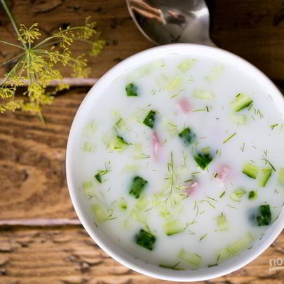 Окрошка классическая на воде