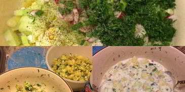 окрошка на айране