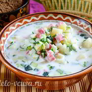 Рецепт Окрошки на кефире