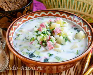 Окрошка на кефире