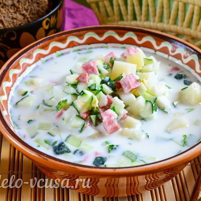 Окрошка на кефире