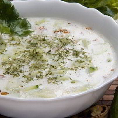 Окрошка на мацони по-азербайджански