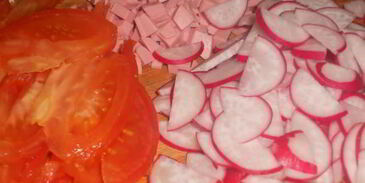 окрошка на свекольном отваре