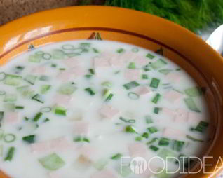 Окрошка на сыворотке