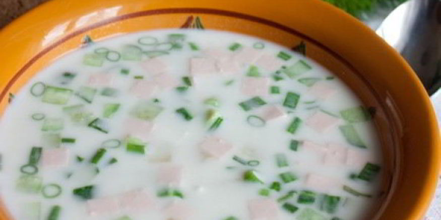 Рецепт окрошки на сыворотке