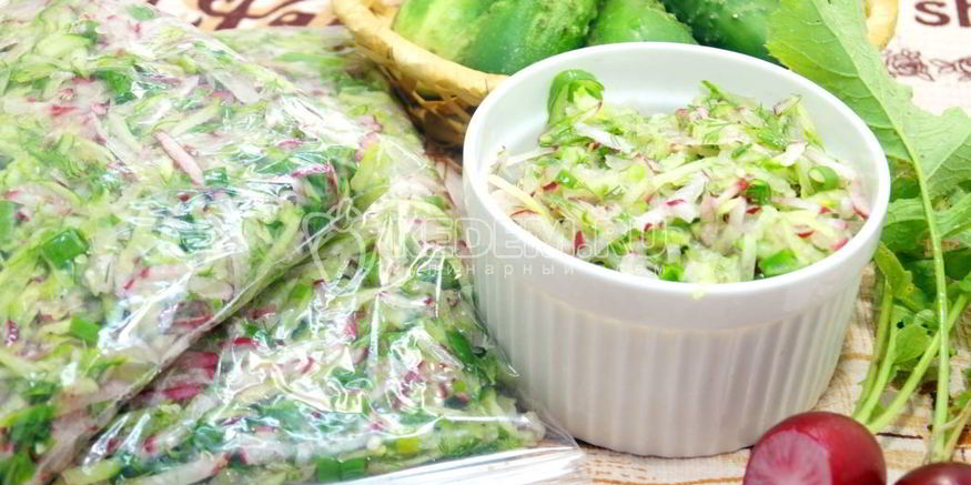 Рецепт окрошки на зиму