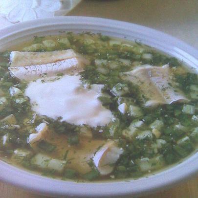 Окрошка рыбная