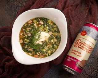 Окрошка с колбасой