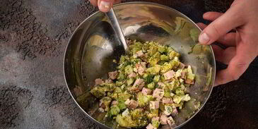 окрошка с колбасой