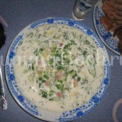 Окрошка с майонезом