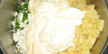 окрошка с майонезом