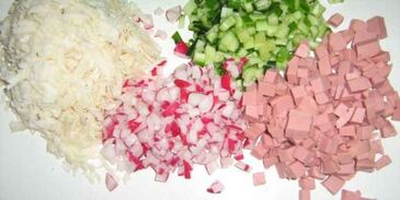 окрошка с майонезом