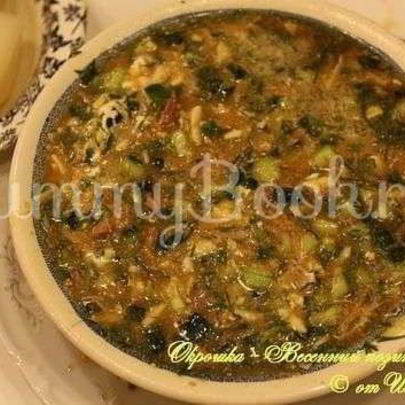 Окрошка с мясом