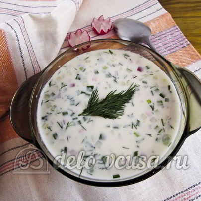 Окрошка с редиской