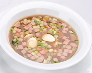 Окрошка с редькой