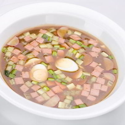 Окрошка с редькой