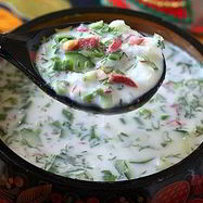 Рецепт Окрошки с салями на кефире и газированной воде