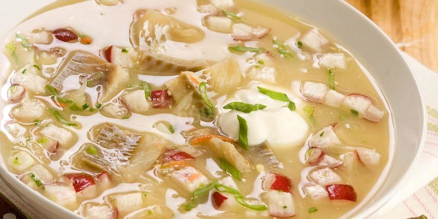 Рецепт окрошки с воблой