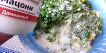 окрошка со свеклой и мацони