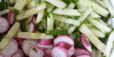 овощная окрошка с тунцом