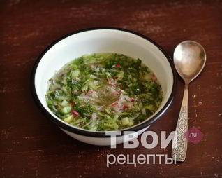 Постная окрошка