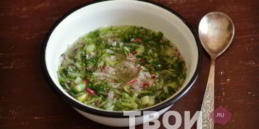 постная окрошка