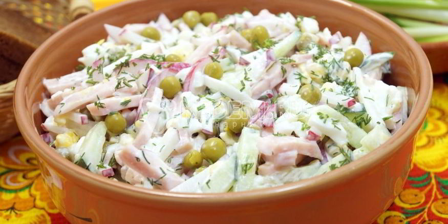 Рецепт салата окрошка