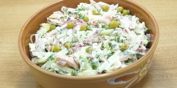 салат окрошка