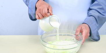 вегетарианская окрошка на кефире