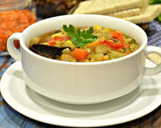 Густой овощной суп