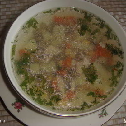 Курино-овощной суп по-мекскански