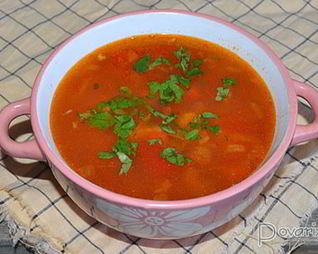 Куриный суп с овощами по-мексикански