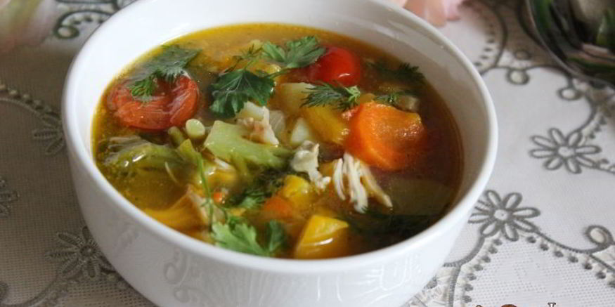 Рецепт куриного супа с овощами
