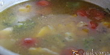 куриный суп с овощами