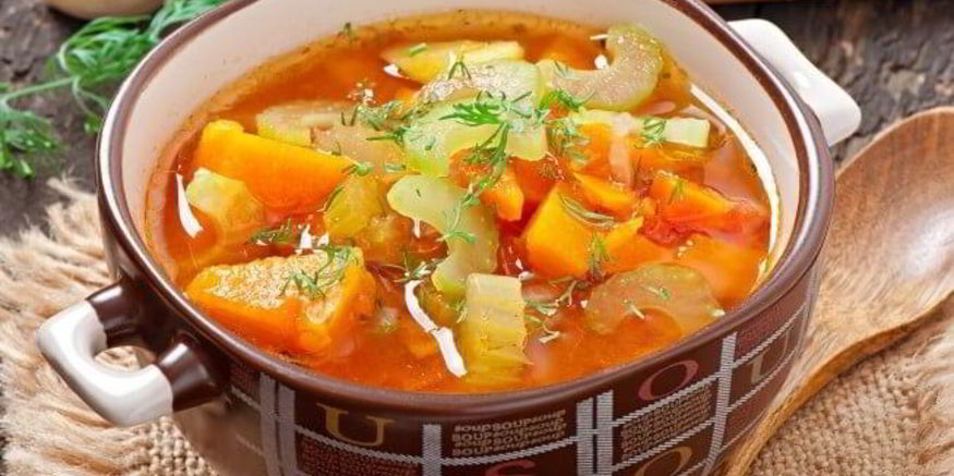 Рецепт легкого овощной суп