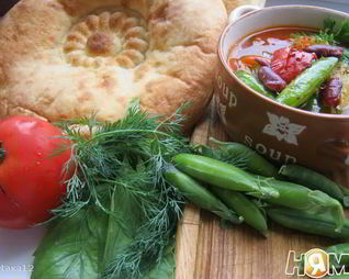 Минестроне на овощном бульоне