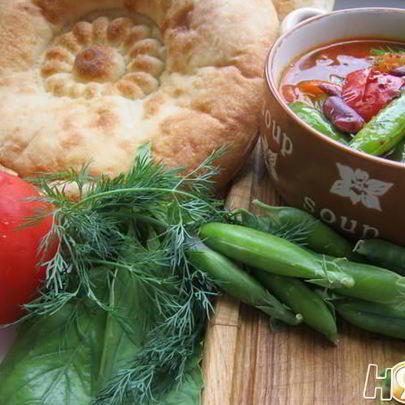 Минестроне на овощном бульоне