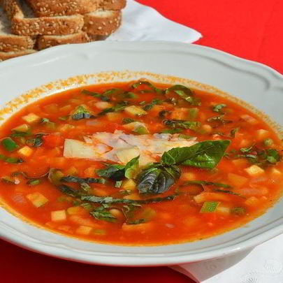 Минестроне с беконом