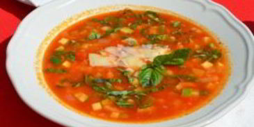 минестроне с беконом