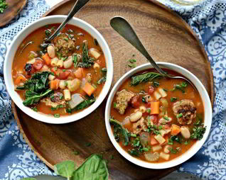 Минестроне с индейкой