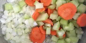 минестроне с рисом и песто из руколы