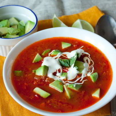 Острый овощной суп с киноа