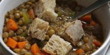 овощной суп с чечевицей