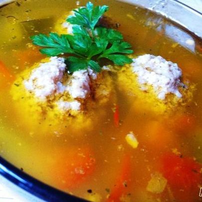 Овощной суп с фрикадельками