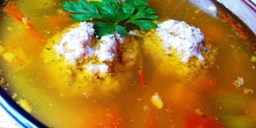 Рецепт овощного супа с фрикадельками