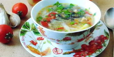 овощной суп с грибами