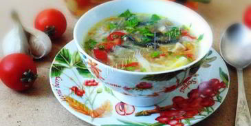 овощной суп с грибами