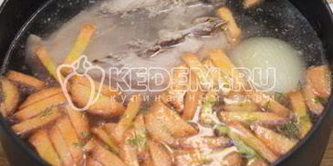 овощной суп с курицей