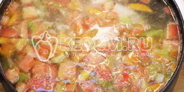 овощной суп с курицей