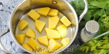 овощной суп с сельдереем и шпинатом